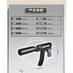 GUDI 40602 non  SÚNG TIỂU LIÊN UMP45 8 TỔ HỢP bộ đồ chơi xếp lắp ráp ghép mô hình Gun UNIVERSAL MACHINE PISTOL 45 351 khối