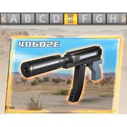 GUDI 40602 non  SÚNG TIỂU LIÊN UMP45 8 TỔ HỢP bộ đồ chơi xếp lắp ráp ghép mô hình Gun UNIVERSAL MACHINE PISTOL 45 351 khối