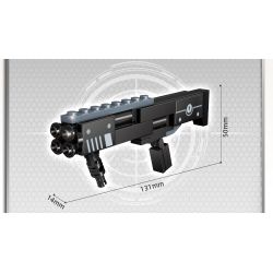 GUDI 40602 non  SÚNG TIỂU LIÊN UMP45 8 TỔ HỢP bộ đồ chơi xếp lắp ráp ghép mô hình Gun UNIVERSAL MACHINE PISTOL 45 351 khối