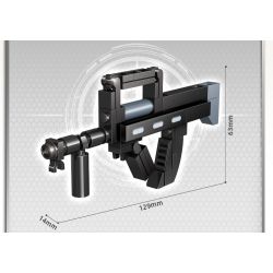 GUDI 40602 non  SÚNG TIỂU LIÊN UMP45 8 TỔ HỢP bộ đồ chơi xếp lắp ráp ghép mô hình Gun UNIVERSAL MACHINE PISTOL 45 351 khối