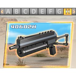 GUDI 40602 non  SÚNG TIỂU LIÊN UMP45 8 TỔ HỢP bộ đồ chơi xếp lắp ráp ghép mô hình Gun UNIVERSAL MACHINE PISTOL 45 351 khối