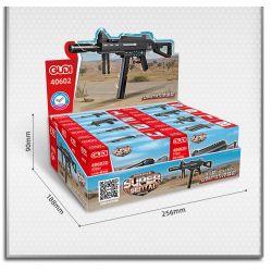 GUDI 40602 non  SÚNG TIỂU LIÊN UMP45 8 TỔ HỢP bộ đồ chơi xếp lắp ráp ghép mô hình Gun UNIVERSAL MACHINE PISTOL 45 351 khối