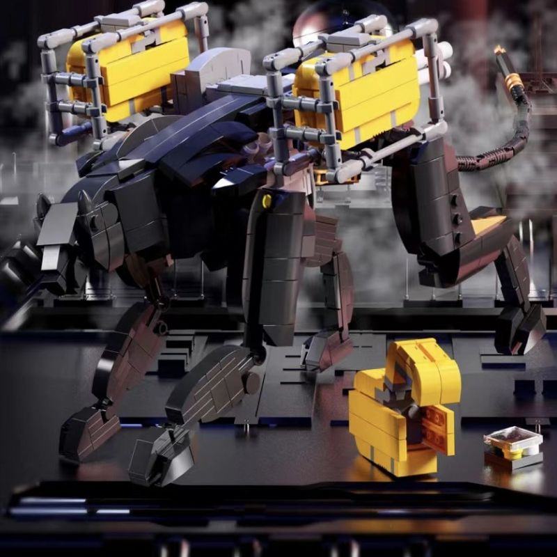 QIZHILE U0115 0115 non  CHUYỂN PHÁT NHANH BLACK PANTHER bộ đồ chơi xếp lắp ráp ghép mô hình Bionic Mechanics SONIC EXPRESS Sinh Vật Máy