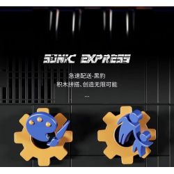 QIZHILE U0115 0115 non  CHUYỂN PHÁT NHANH BLACK PANTHER bộ đồ chơi xếp lắp ráp ghép mô hình Bionic Mechanics SONIC EXPRESS Sinh Vật Máy