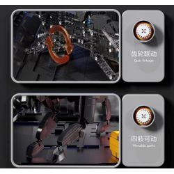 QIZHILE U0115 0115 non  CHUYỂN PHÁT NHANH BLACK PANTHER bộ đồ chơi xếp lắp ráp ghép mô hình Bionic Mechanics SONIC EXPRESS Sinh Vật Máy