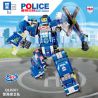 ZHEGAO QL0261 0261 non  ĐỘI CẢNH SÁT BẢO VỆ 8 TỔNG HỢP bộ đồ chơi xếp lắp ráp ghép mô hình Police