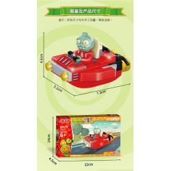 GUDI 60020 non  CẢNH THẾ GIỚI TƯƠNG LAI BỘ 6 KIỂU bộ đồ chơi xếp lắp ráp ghép mô hình Plants Vs Zombies Hoa Quả Nổi Giận 427 khối