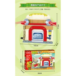 GUDI 60020 non  CẢNH THẾ GIỚI TƯƠNG LAI BỘ 6 KIỂU bộ đồ chơi xếp lắp ráp ghép mô hình Plants Vs Zombies Hoa Quả Nổi Giận 427 khối