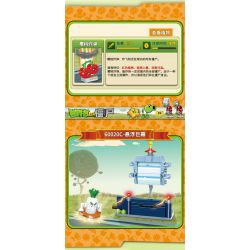 GUDI 60020 non  CẢNH THẾ GIỚI TƯƠNG LAI BỘ 6 KIỂU bộ đồ chơi xếp lắp ráp ghép mô hình Plants Vs Zombies Hoa Quả Nổi Giận 427 khối
