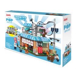 JAKI JK2361 2361 non  NHÀ HÀNG MÌ KAWAMACHI RAMEN NHẬT BẢN QUANG CẢNH ĐƯỜNG PHỐ bộ đồ chơi xếp lắp ráp ghép mô hình Modular Buildings Mô Hình Nhà Cửa