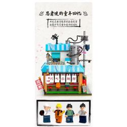 JAKI JK2361 2361 non  NHÀ HÀNG MÌ KAWAMACHI RAMEN NHẬT BẢN QUANG CẢNH ĐƯỜNG PHỐ bộ đồ chơi xếp lắp ráp ghép mô hình Modular Buildings Mô Hình Nhà Cửa
