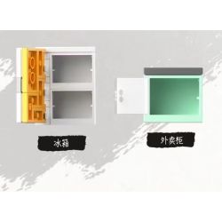 JAKI JK2361 2361 non  NHÀ HÀNG MÌ KAWAMACHI RAMEN NHẬT BẢN QUANG CẢNH ĐƯỜNG PHỐ bộ đồ chơi xếp lắp ráp ghép mô hình Modular Buildings Mô Hình Nhà Cửa