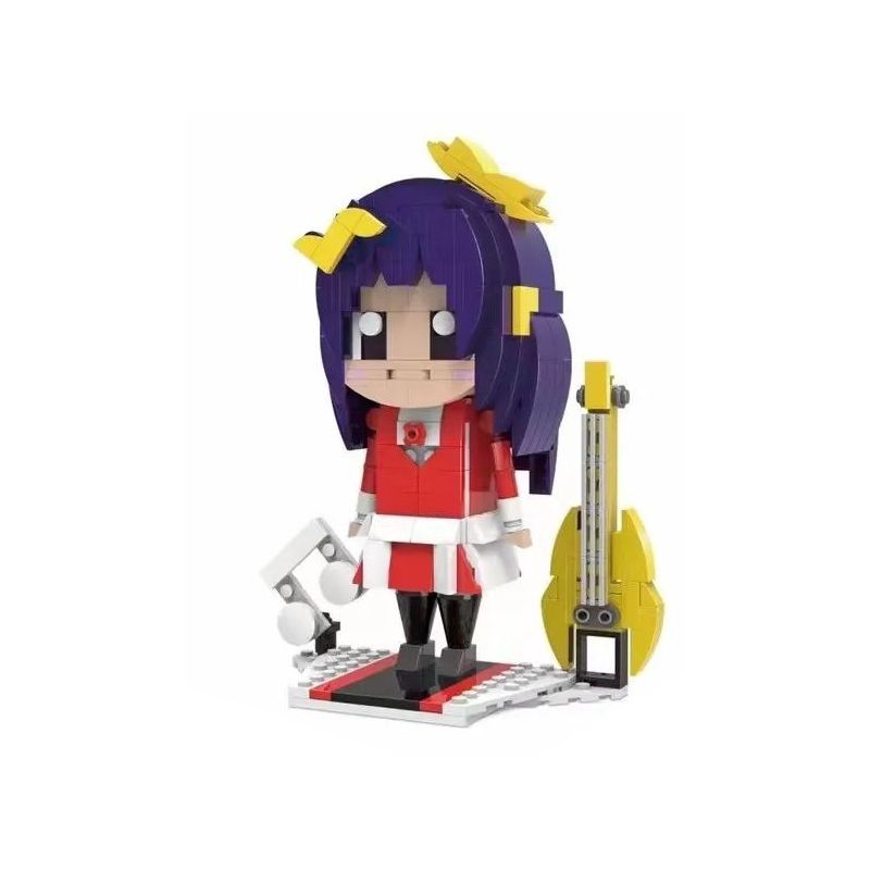 ZHEGAO 00340 non  NGHỆ SĨ GUITAR bộ đồ chơi xếp lắp ráp ghép mô hình GUITARIST 400 khối