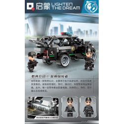 Enlighten 11017 Qman 11017 non  THÁM HIỂM CẢNH SÁT bộ đồ chơi xếp lắp ráp ghép mô hình City Thành Phố 395 khối