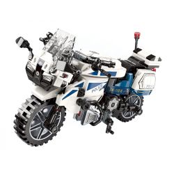 Enlighten 11016 Qman 11016 non  CẢNH SÁT XE MÁY bộ đồ chơi xếp lắp ráp ghép mô hình Motorcycle Motorbike Xe Hai Bánh 395 khối