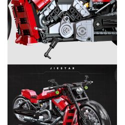 JIESTAR 91020 non  HARLEY DAVIDSON ĐÊM BÁNH LÁI bộ đồ chơi xếp lắp ráp ghép mô hình  NIGHT ROD Kỹ Thuật Công Nghệ Cao Mô Hình Phương Tiện 849 khối