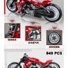 JIESTAR 91020 non  HARLEY DAVIDSON ĐÊM BÁNH LÁI bộ đồ chơi xếp lắp ráp ghép mô hình  NIGHT ROD Kỹ Thuật Công Nghệ Cao Mô Hình Phương Tiện 849 khối