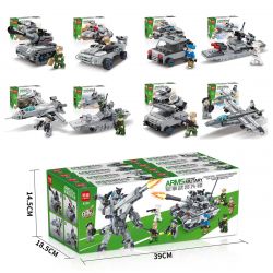 MINGDI K208 non  TIÊN PHONG VŨ TRANG QUÂN SỰ 8 TỔ HỢP bộ đồ chơi xếp lắp ráp ghép mô hình Military Army Quân Sự Bộ Đội 827 khối