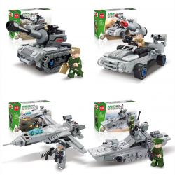 MINGDI K208 non  TIÊN PHONG VŨ TRANG QUÂN SỰ 8 TỔ HỢP bộ đồ chơi xếp lắp ráp ghép mô hình Military Army Quân Sự Bộ Đội 827 khối