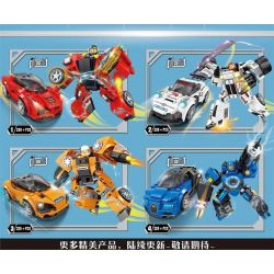 LWCK 60028 non  4 LOẠI CƠ CHẾ ĐUA XE THAY ĐỔI GẤP ĐÔI bộ đồ chơi xếp lắp ráp ghép mô hình Racers Đua Tốc Độ 909 khối