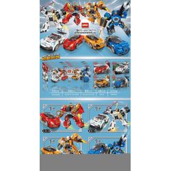 LWCK 60028 non  4 LOẠI CƠ CHẾ ĐUA XE THAY ĐỔI GẤP ĐÔI bộ đồ chơi xếp lắp ráp ghép mô hình Racers Đua Tốc Độ 909 khối