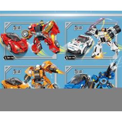 LWCK 60028 non  4 LOẠI CƠ CHẾ ĐUA XE THAY ĐỔI GẤP ĐÔI bộ đồ chơi xếp lắp ráp ghép mô hình Racers Đua Tốc Độ 909 khối