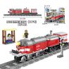 Bozhi 98240 non  ĐẦU MÁY DIESEL ĐÔNG PHƯƠNG 5 bộ đồ chơi xếp lắp ráp ghép mô hình Trains CITY TRAIN Tàu Hỏa 387 khối