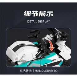 SEMBO 705301 non  GIÓ XUÂN XE MÁY 250SR bộ đồ chơi xếp lắp ráp ghép mô hình Motorcycle Motorbike CFMOTO Xe Hai Bánh 304 khối