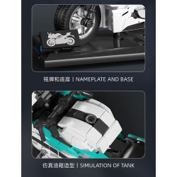 SEMBO 705301 non  GIÓ XUÂN XE MÁY 250SR bộ đồ chơi xếp lắp ráp ghép mô hình Motorcycle Motorbike CFMOTO Xe Hai Bánh 304 khối