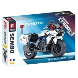 SEMBO 705300 non  XE MÁY CHUNFENG CF400J-3 bộ đồ chơi xếp lắp ráp ghép mô hình Motorcycle Motorbike CFMOTO Xe Hai Bánh 368 khối