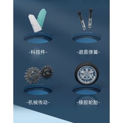 SEMBO 705300 non  XE MÁY CHUNFENG CF400J-3 bộ đồ chơi xếp lắp ráp ghép mô hình Motorcycle Motorbike CFMOTO Xe Hai Bánh 368 khối