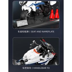 SEMBO 705300 non  XE MÁY CHUNFENG CF400J-3 bộ đồ chơi xếp lắp ráp ghép mô hình Motorcycle Motorbike CFMOTO Xe Hai Bánh 368 khối