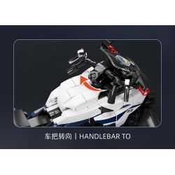 SEMBO 705300 non  XE MÁY CHUNFENG CF400J-3 bộ đồ chơi xếp lắp ráp ghép mô hình Motorcycle Motorbike CFMOTO Xe Hai Bánh 368 khối