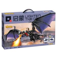 Enlighten 72025 Qman 72025 non  ĐÁNH THỨC RỒNG ĐEN bộ đồ chơi xếp lắp ráp ghép mô hình Minecraft Game Xây Dựng