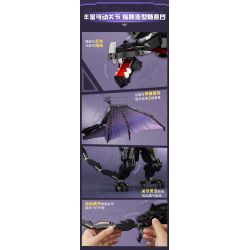 Enlighten 72025 Qman 72025 non  ĐÁNH THỨC RỒNG ĐEN bộ đồ chơi xếp lắp ráp ghép mô hình Minecraft Game Xây Dựng