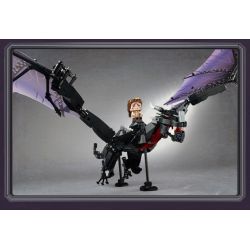 Enlighten 72025 Qman 72025 non  ĐÁNH THỨC RỒNG ĐEN bộ đồ chơi xếp lắp ráp ghép mô hình Minecraft Game Xây Dựng