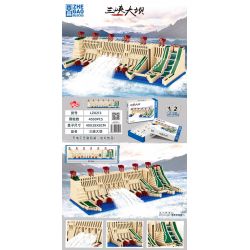 ZHEGAO LZ8213 8213 non  ĐẬP TAM HIỆP HỒ BẮC YICHANG bộ đồ chơi xếp lắp ráp ghép mô hình Buildings ANSHUN CORRIDOR BRIDGE 4050 khối
