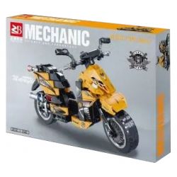 FAIR 9034 non  XE MÁY MÀU VÀNG bộ đồ chơi xếp lắp ráp ghép mô hình Motorcycle Motorbike Xe Hai Bánh 270 khối