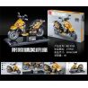 FAIR 9034 non  XE MÁY MÀU VÀNG bộ đồ chơi xếp lắp ráp ghép mô hình Motorcycle Motorbike Xe Hai Bánh 270 khối