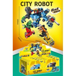 PanlosBrick 633074 Panlos Brick 633074 non  ROBOT THÀNH PHỐ 8 KẾT HỢP bộ đồ chơi xếp lắp ráp ghép mô hình City 732 khối