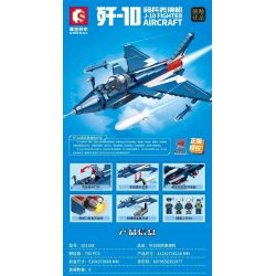 SEMBO 202188 non  MÁY BIỂU DIỄN DUYỆT BINH J-10 bộ đồ chơi xếp lắp ráp ghép mô hình Military Army J-10 FIGHTER Quân Sự Bộ Đội 705 khối