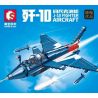 SEMBO 202188 non  MÁY BIỂU DIỄN DUYỆT BINH J-10 bộ đồ chơi xếp lắp ráp ghép mô hình Military Army J-10 FIGHTER Quân Sự Bộ Đội 705 khối