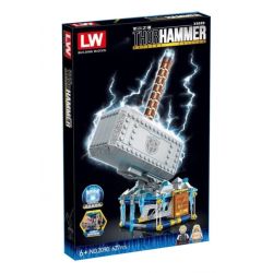 LW 2090 non  BÚA CỦA THOR bộ đồ chơi xếp lắp ráp ghép mô hình Marvel Super Heroes THOR HAMMER Siêu Anh Hùng Marvel 627 khối