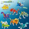 ZHEGAO QL0273 0273 non  CƠ KHÍ KHỦNG LONG 8 PHONG CÁCH bộ đồ chơi xếp lắp ráp ghép mô hình Dino DINOSAUR 640 khối