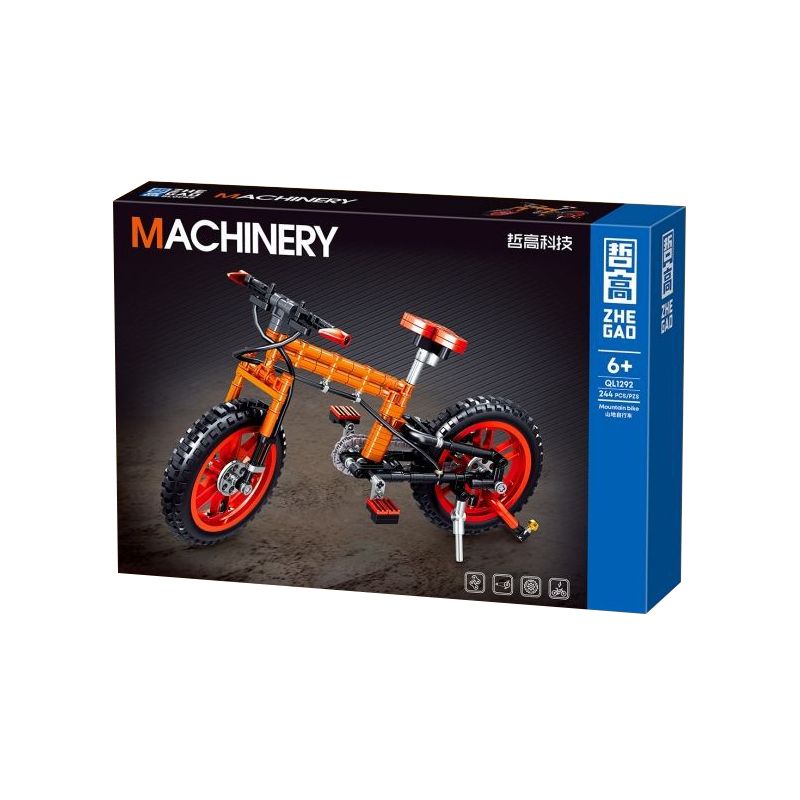 ZHEGAO QL1292 1292 non  XE ĐẠP LEO NÚI FENGCHI bộ đồ chơi xếp lắp ráp ghép mô hình  MOUNTAIN BIKE Kỹ Thuật Công Nghệ Cao Mô Hình Phương Tiện 244 khối