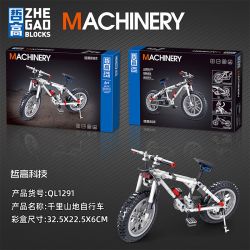 ZHEGAO QL1291 1291 non  XE ĐẠP LEO NÚI NGÀN DẶM bộ đồ chơi xếp lắp ráp ghép mô hình  MOUNTAIN BIKE Kỹ Thuật Công Nghệ Cao Mô Hình Phương Tiện 253 khối