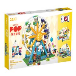 JAKI JK2180 2180 non  CÔNG VIÊN GIẢI TRÍ XIXI VÒNG ĐU QUAY YANGGUAN CẦU VỒNG TÔ CẢN NĂNG ĐỘNG bộ đồ chơi xếp lắp ráp ghép mô hình Creator 3 In 1 Sáng Tạo Với 3 Mẫu