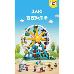 JAKI JK2180 2180 non  CÔNG VIÊN GIẢI TRÍ XIXI VÒNG ĐU QUAY YANGGUAN CẦU VỒNG TÔ CẢN NĂNG ĐỘNG bộ đồ chơi xếp lắp ráp ghép mô hình Creator 3 In 1 Sáng Tạo Với 3 Mẫu