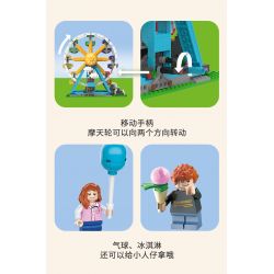 JAKI JK2180 2180 non  CÔNG VIÊN GIẢI TRÍ XIXI VÒNG ĐU QUAY YANGGUAN CẦU VỒNG TÔ CẢN NĂNG ĐỘNG bộ đồ chơi xếp lắp ráp ghép mô hình Creator 3 In 1 Sáng Tạo Với 3 Mẫu