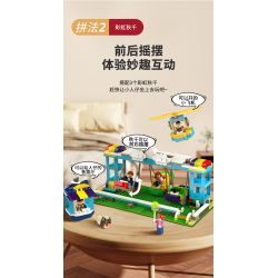 JAKI JK2180 2180 non  CÔNG VIÊN GIẢI TRÍ XIXI VÒNG ĐU QUAY YANGGUAN CẦU VỒNG TÔ CẢN NĂNG ĐỘNG bộ đồ chơi xếp lắp ráp ghép mô hình Creator 3 In 1 Sáng Tạo Với 3 Mẫu